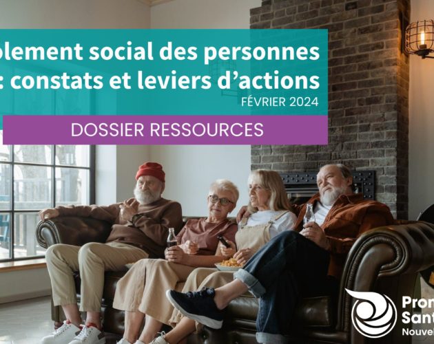 l'isolement social de spersonnes âgées