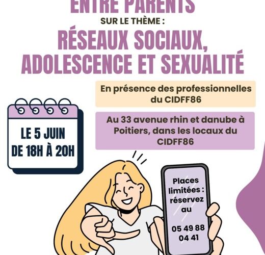 Temps d’échange entre parents sur le thème des réseaux sociaux, de l’adolescence et de la sexualité