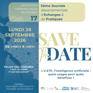 5ème édition de la Journée Départementale d’Echanges et de Pratiques en ETP de la Charente-Maritime